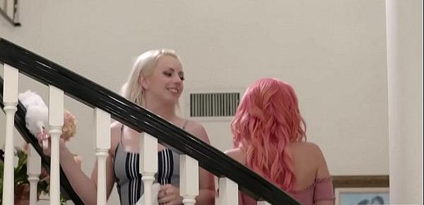  Teaching the cleaning lady! - Lexi Belle and Emily Addison